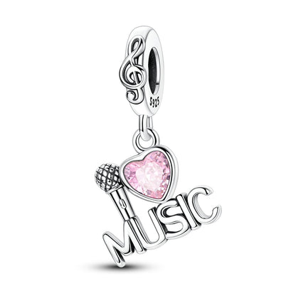 I Love Music Charm