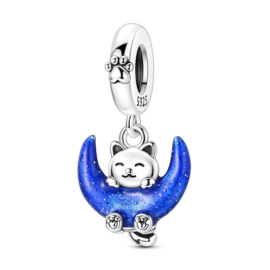 Luminous Cat and Moon Charm