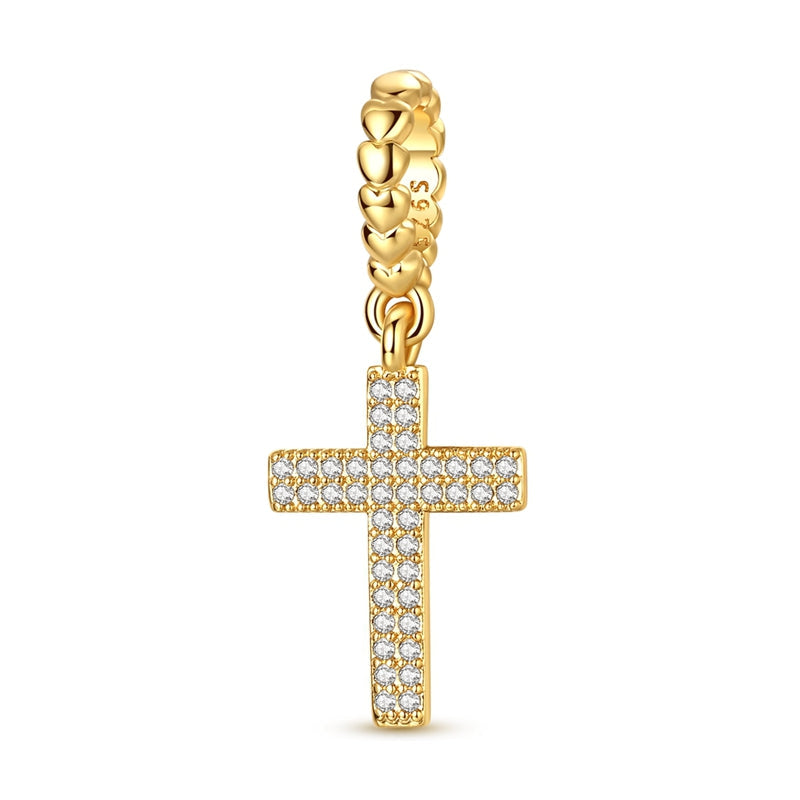 Gold Cross Charm