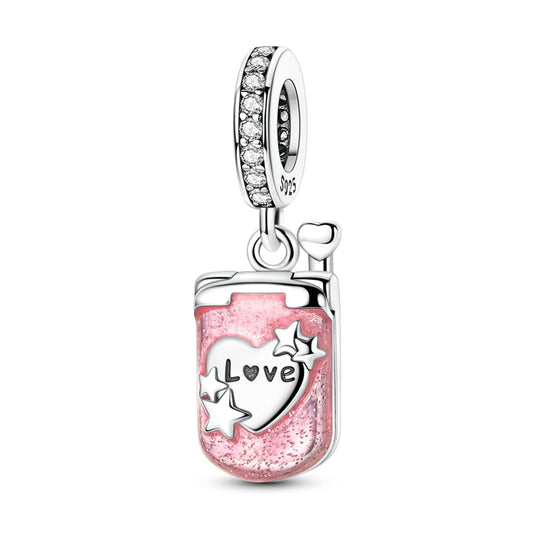 Valentine's Day Pink Flip Phone Charm