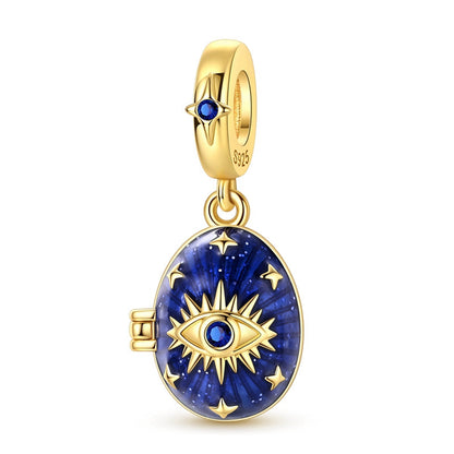 Gold Openable Eye Easter Egg Charm
