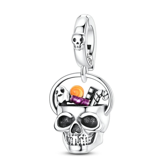Skeleton Basket Candy Charm