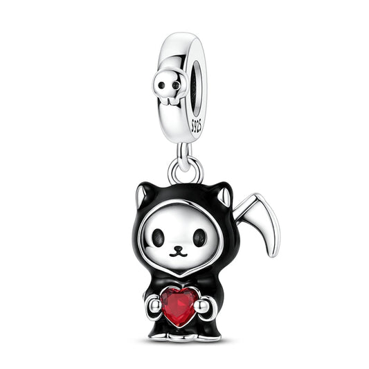 Grim Reaper Cat Charm