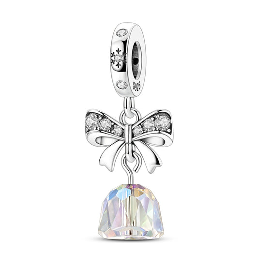 Christmas Bow Bell Charm