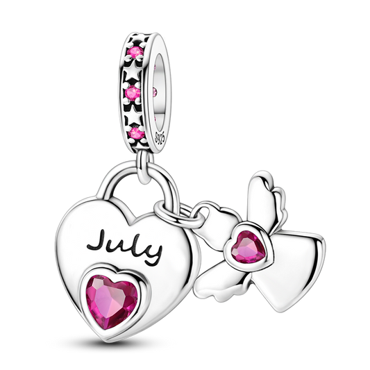 July Guardian Angel Charm (Guardian Angel Birthstone Series)
