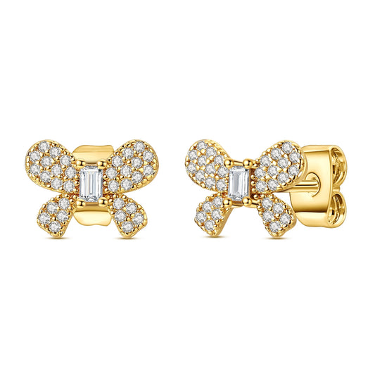 Sugar Cube Bow Earrings