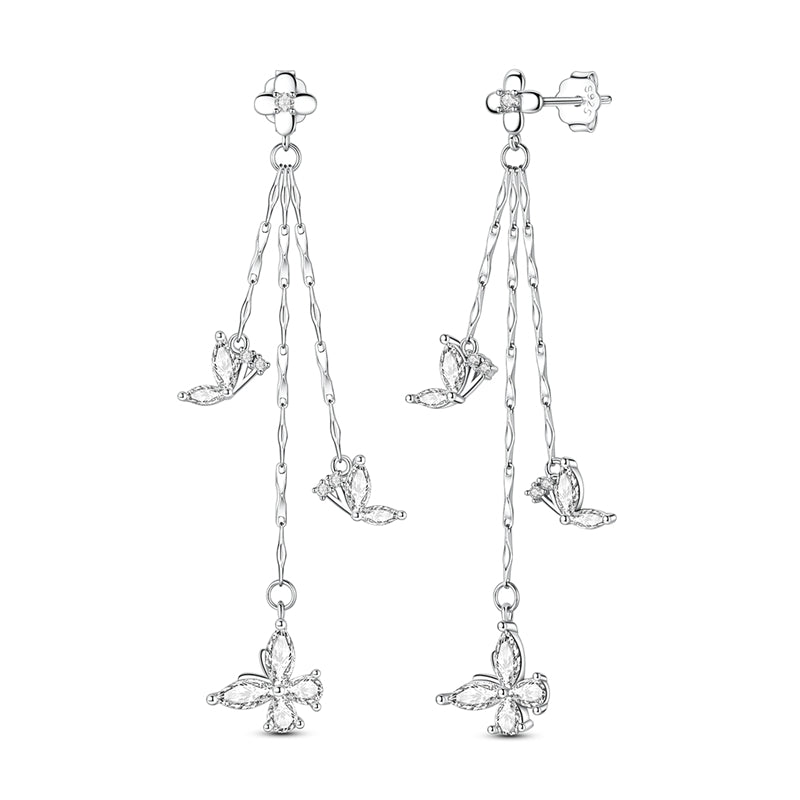 Butterfly Tassel Earrings