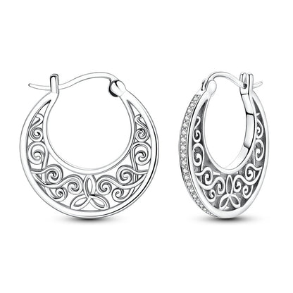 Sparkling Vintage Patterned Earrings