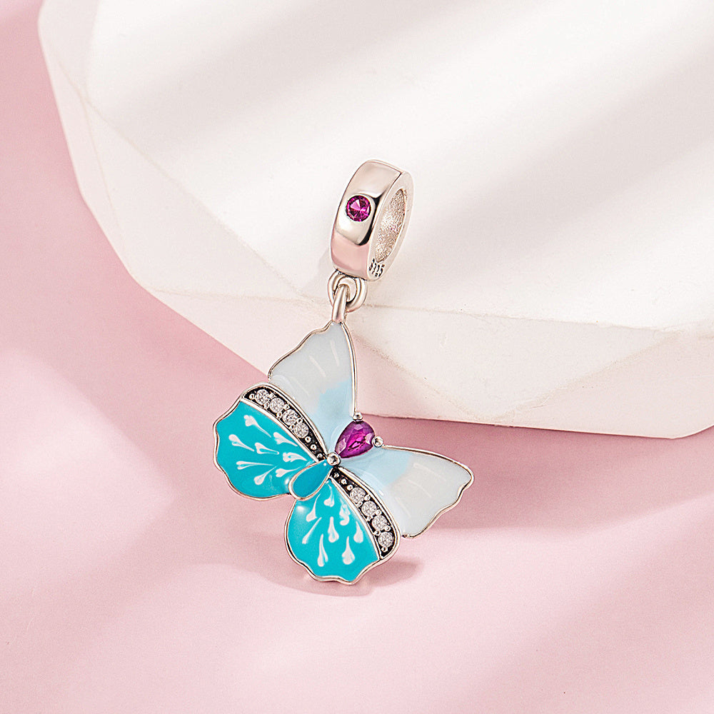Blue Butterfly Charm