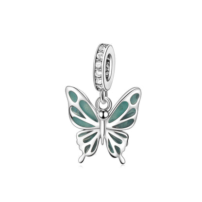 Green Luminous Butterfly Charm