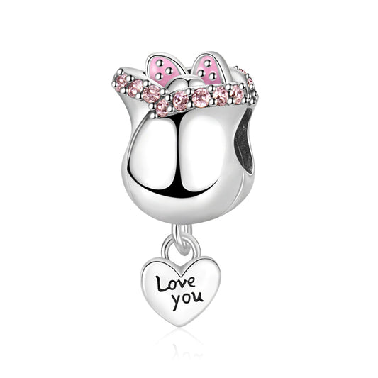 3D Rose Charm