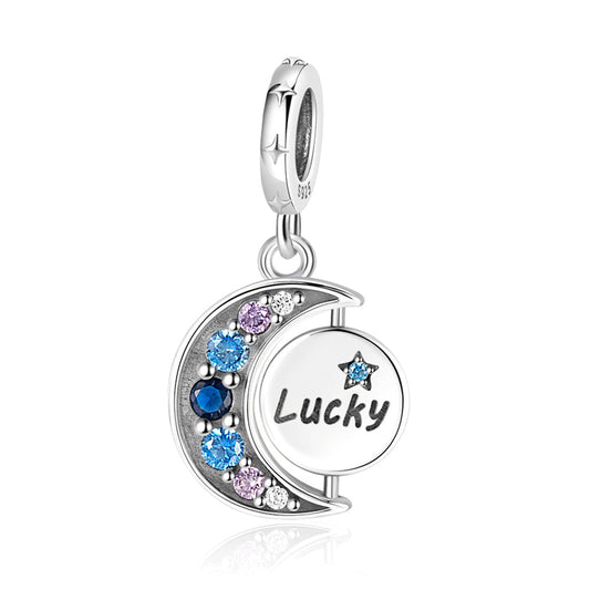 Flippable Moon Lucky Star Charm