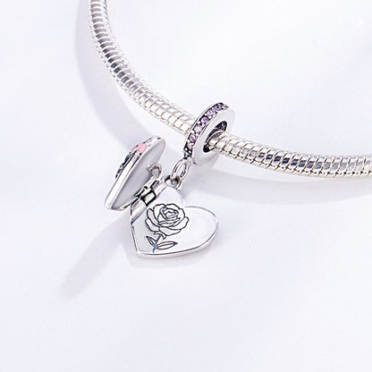 Openable Heart-Shaped Gift Box Charm