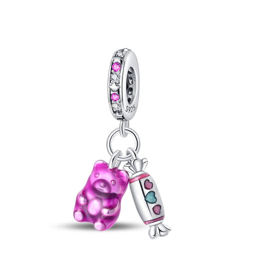 Afternoon Tea Gummy Bears 2-Piece Charm Set