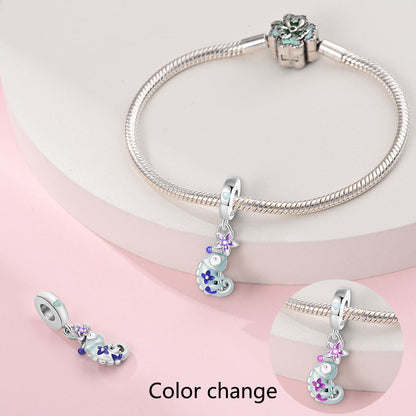 Luminous Color 2-Flower Chameleon Charm