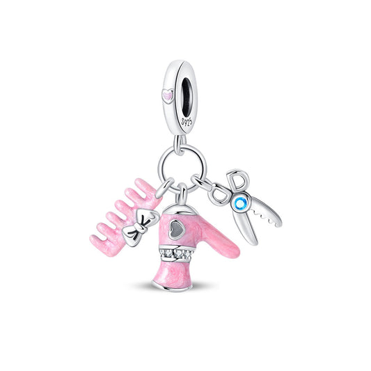 Hairdressing 3-Piece Charm Set