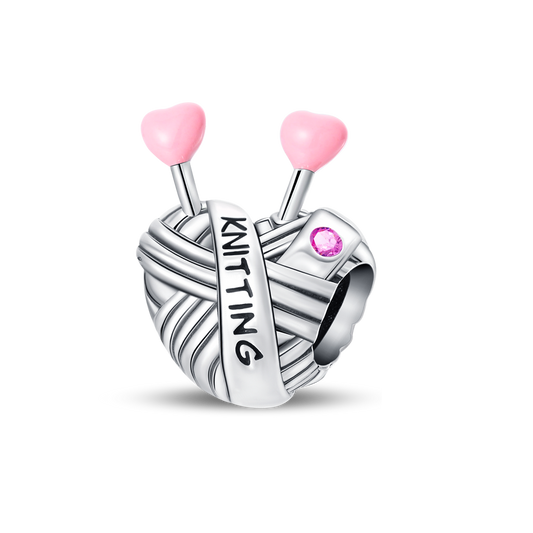 Heart-Shaped Woven Charm