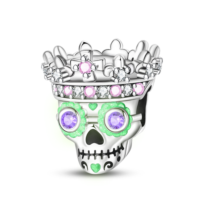 Luminous Romantic Crown Skull Beads