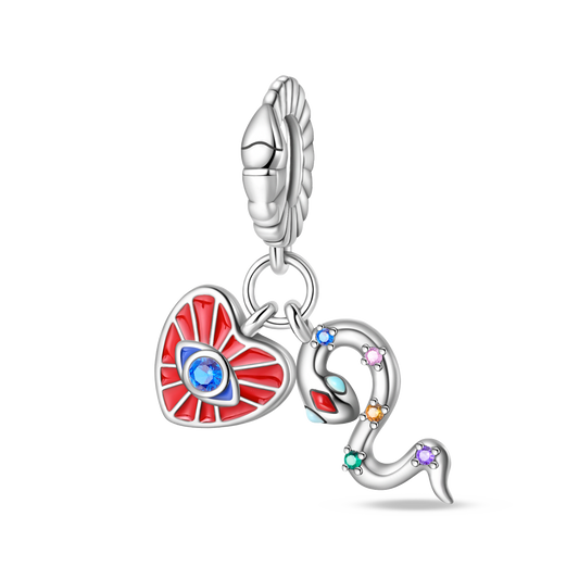Mystical Snake 2-Piece Charm Set