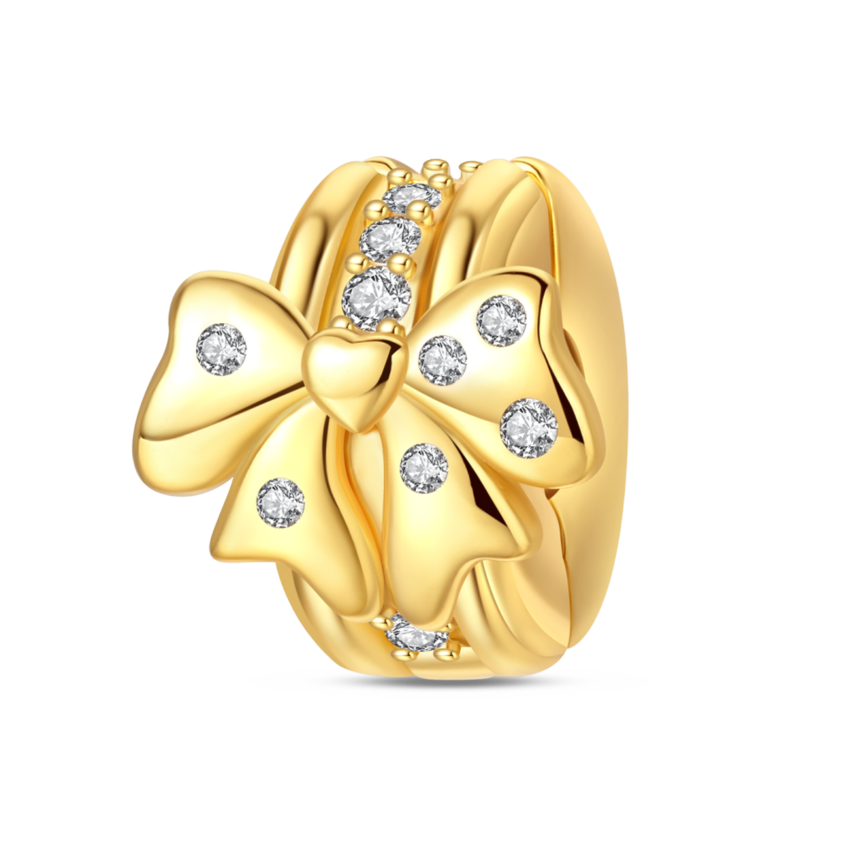 Gold Bow Safety Buckle