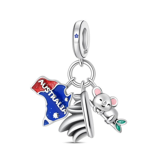 Sydney, Australia 3-Piece Charm Set