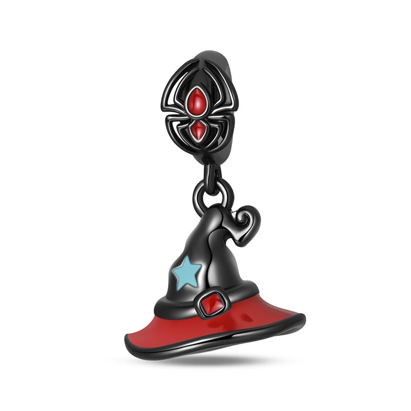 Halloween Black Magic Hat Charm