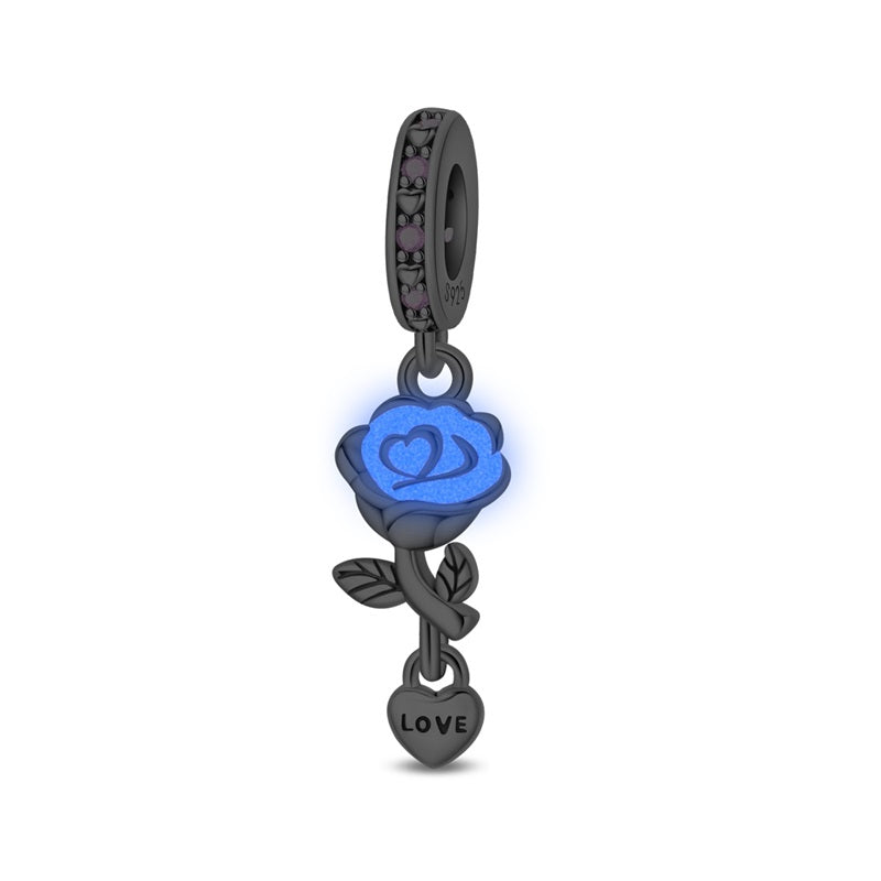 Luminous Rose Charm