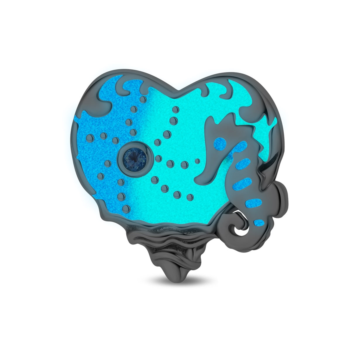 Luminous Ocean Seahorse Charm