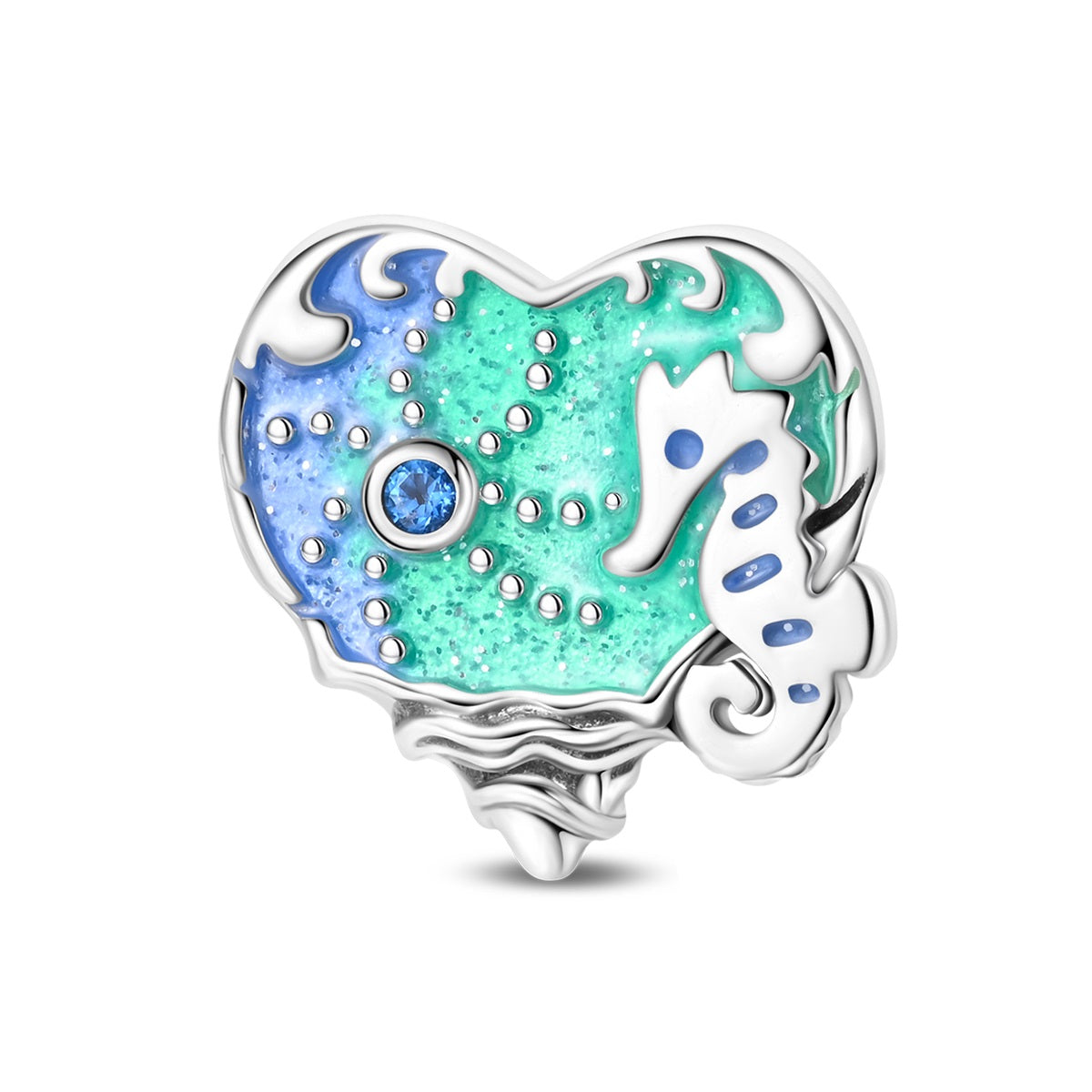 Luminous Ocean Seahorse Charm
