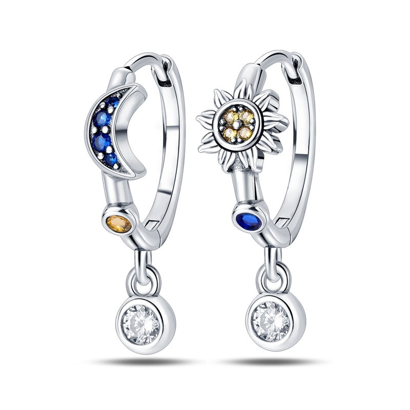 Star and Moon Earrings