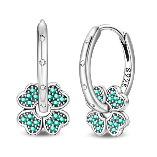 Lucky Four-Leaf Clover Earrings