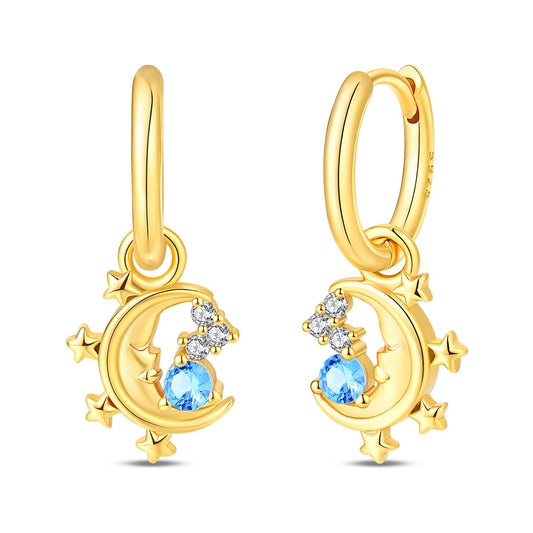 Starry Moon Goddess Earrings