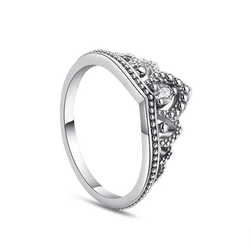 Crowned Sterling Ring