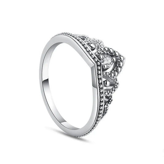 Crowned Sterling Ring