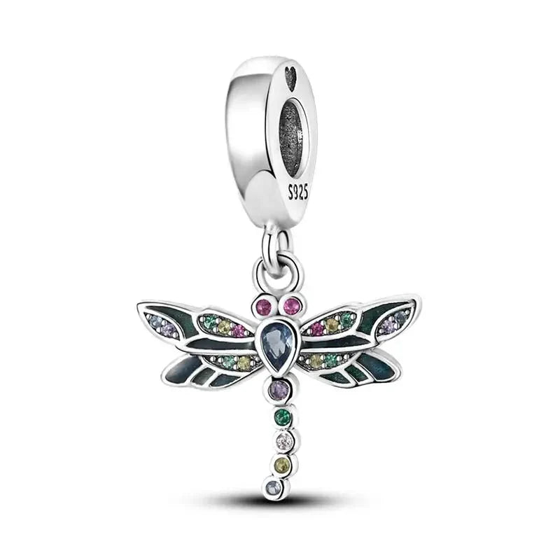 Green Dragonfly Charm