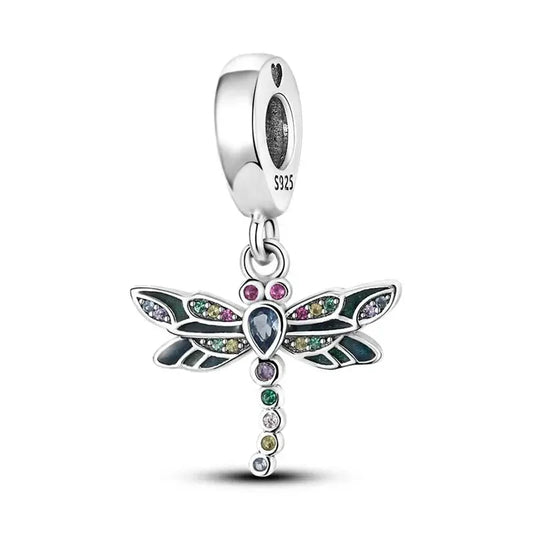 Green Dragonfly Charm