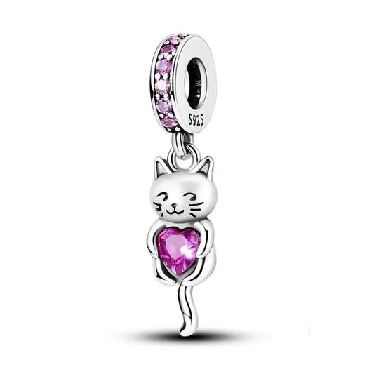 Cat Heart Charm