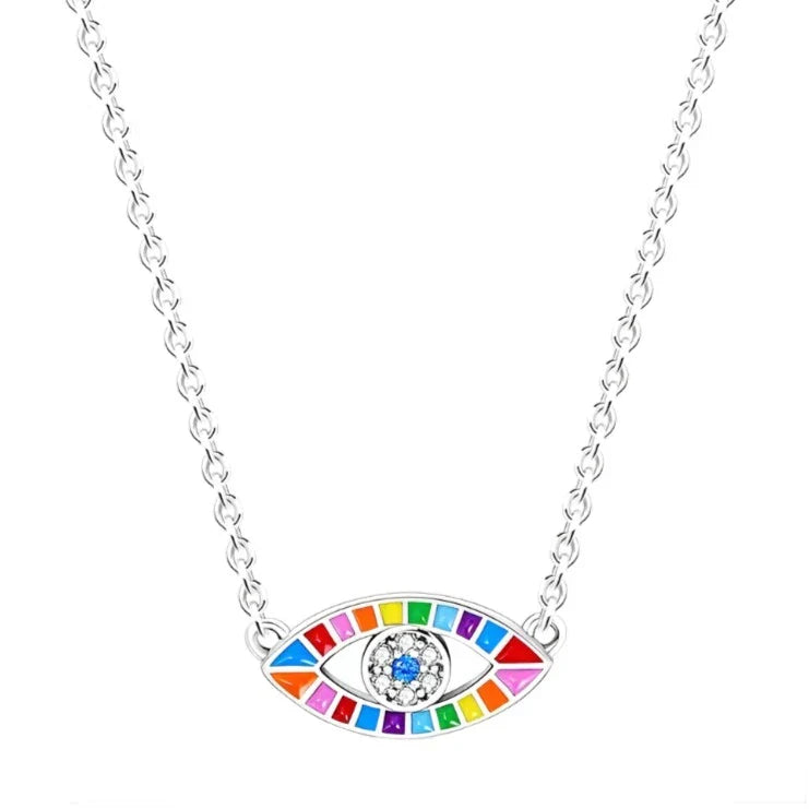 Rainbow Eye Necklace