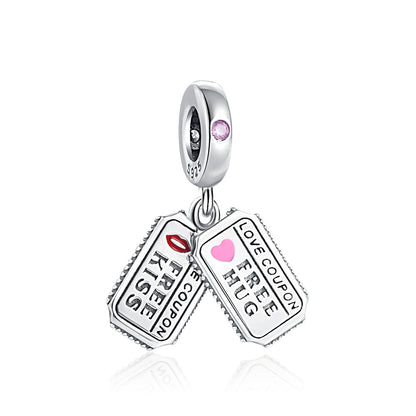 Free Hug and Kiss Charm