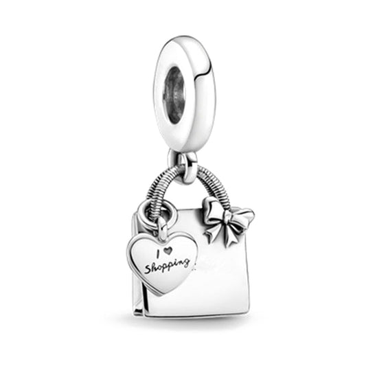 I Love Shopping Charm