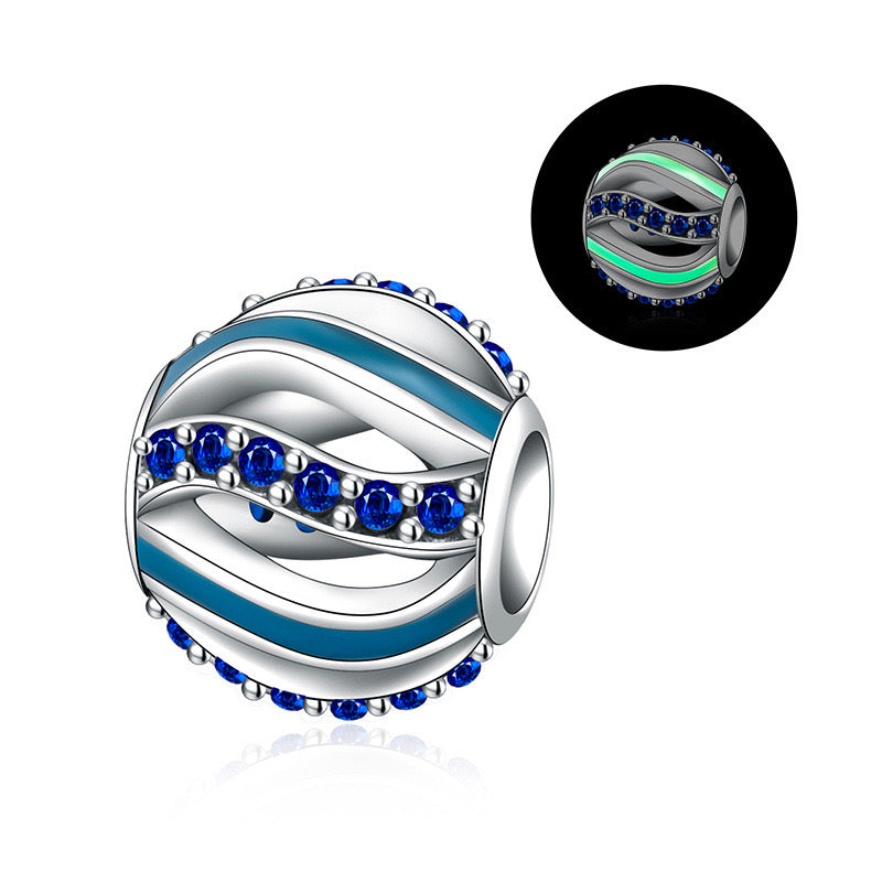 Luminous Blue Ocean Charm