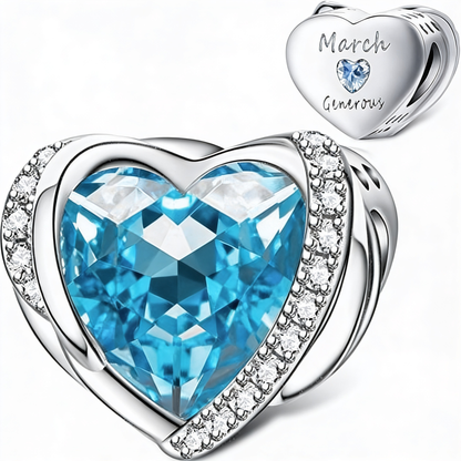 Birthstone Heart Charm