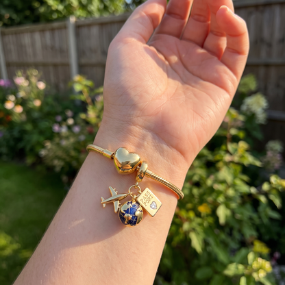 Gold Travel Charm