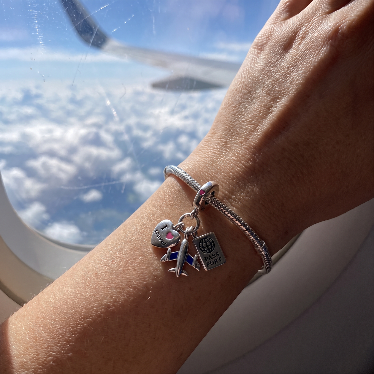I Love Travel Charm