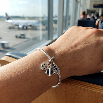 I Love Travel Charm