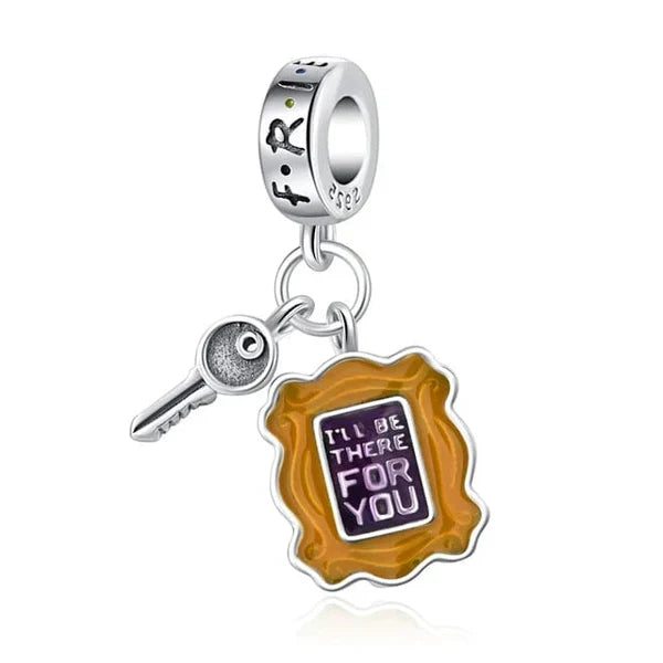 Friends Key and Peephole Dangle Charm