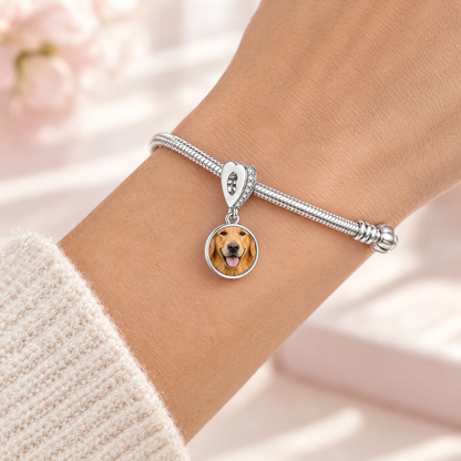 Personalized Custom Paw Photo Charm - Ships Separately