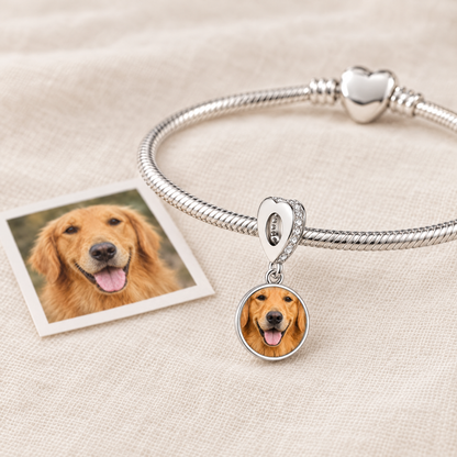 Personalized Custom Paw Photo Charm - Ships Separately