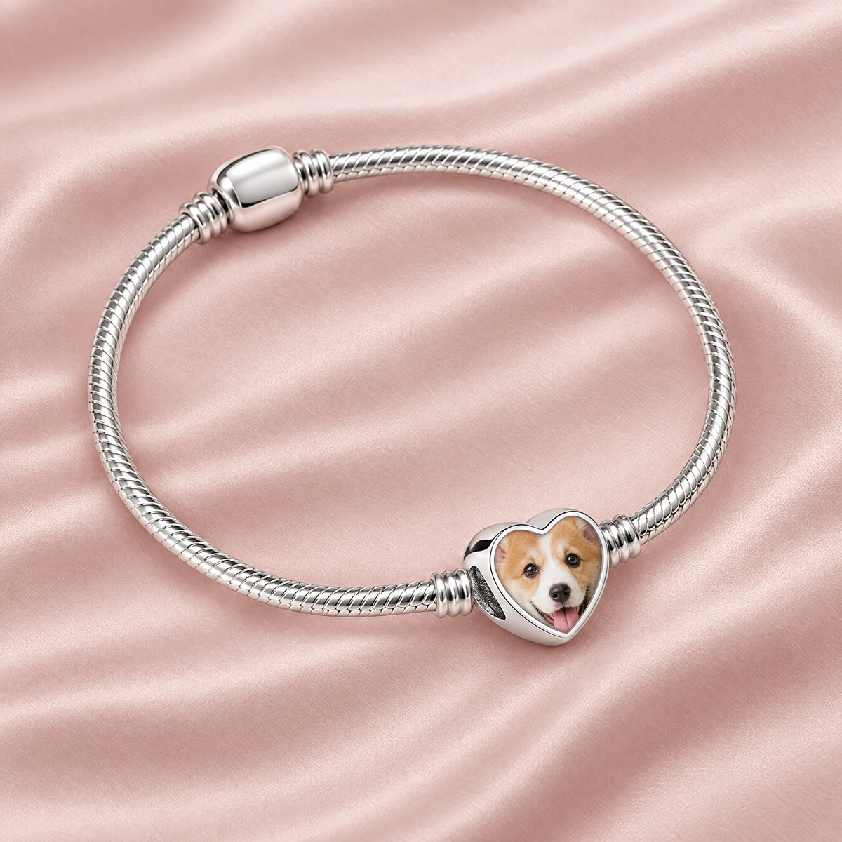Personalized Custom Photo Dog Bone Charm - Ships Separately