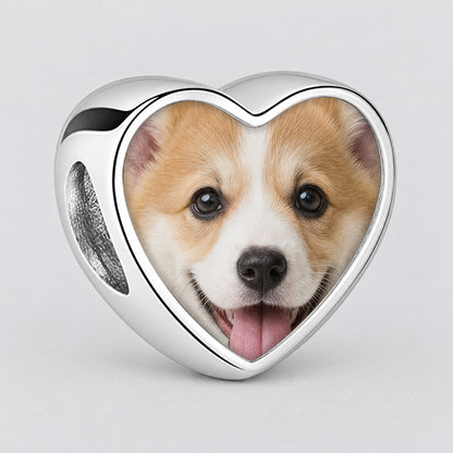 Personalized Custom Photo Dog Bone Charm - Ships Separately